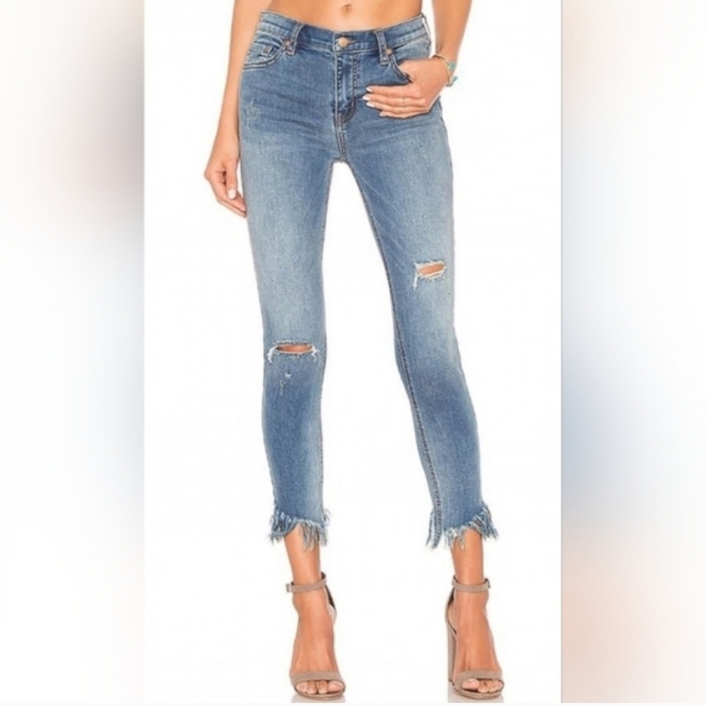 Free People Great Heights Frayed Skinny Jeans - Picture 11 of 14